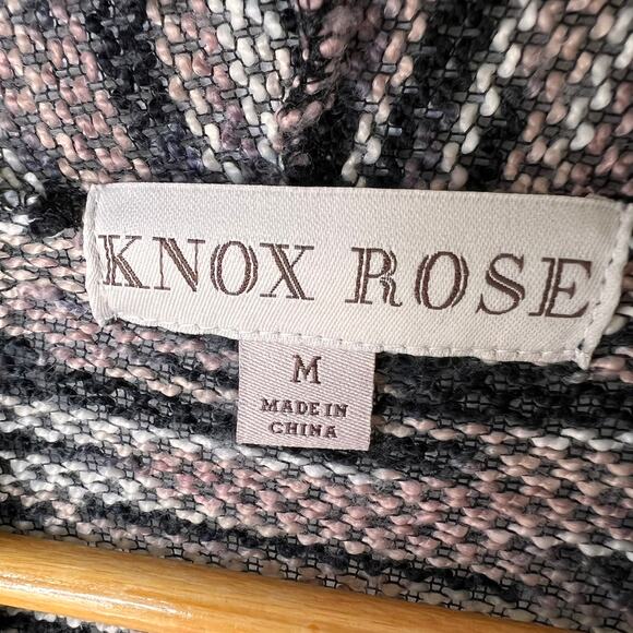 Knox Rose Cardigan Womens Size Medium Earth Tones Zipper on Sleeves Detail - Picture 2 of 16